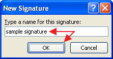 تنظیم امضاء جدید ایمیل بر روی نرم افزار مایکروسافت Outlook 2007