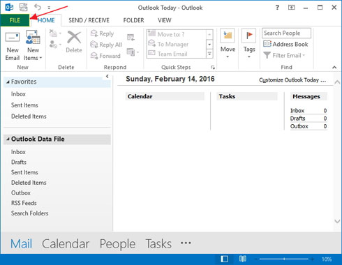 تنظیم ایمیل بر روی نرم افزار مایکروسافت Outlook 2007