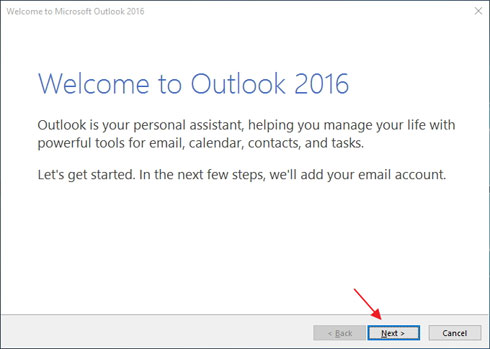 تنظیم ایمیل بر روی نرم افزار مایکروسافت Outlook 2016