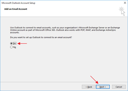 تنظیم ایمیل بر روی نرم افزار مایکروسافت Outlook 2016