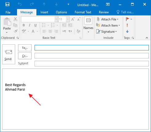 اتمام تنظیم ایمیل بر روی نرم افزار مایکروسافت Outlook 2016